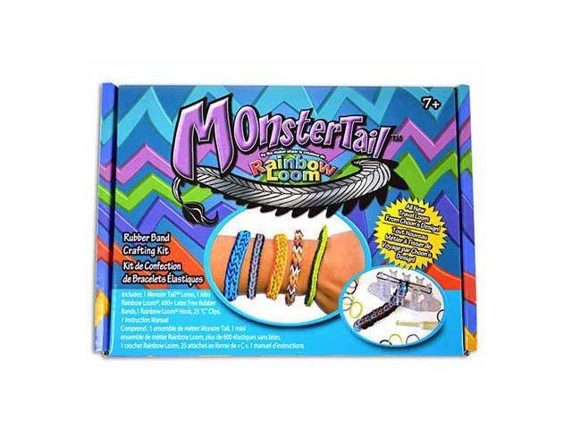00568 - RAINBOW LOOM-MONSTER TAIL RUBBER BAND CRAFTING KIT
