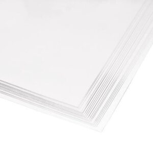 0.1mm Thick A4 Size Clear PVC Sheet 297mm x 210mm Transparent Rigid Plastic Sheet,Office,DIY Cutting,20pcs