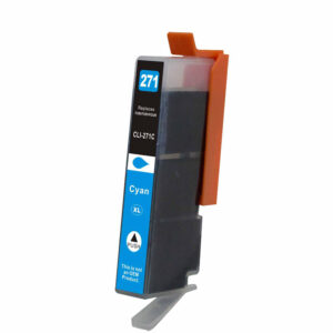 1 Pack Cyan Color Cli271XL Ink Cartridge Compatible For Canon Printer PGI-270,Cli-271, PGI270XL CLI271XL, (K,PBK,C,M,Y,GY)