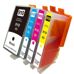 1 Set (BK/C/M/Y) 910 Compatible High Yield for HP 910XL Ink Cartridge