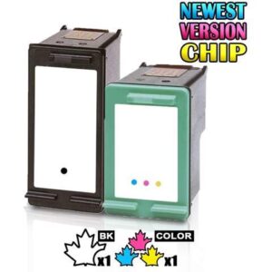 1 Set of 2 Inkfirst Compatible Ink Cartridges Replacement for HP 74XL 75XL CB336WN CB338WN Deskjet D4260 D4360