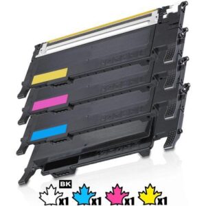 1 Set of 4 Inkfirst® Compatible Toner Cartridges Replacement for Samsung 407S 407 CLP320 CLP-325 CLP-325W CLX-3185