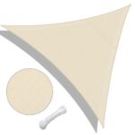 10 Ft Triangle Sun Shade Sail Canopy 97% UV Block Patio Awning Outdoor Yard Deck