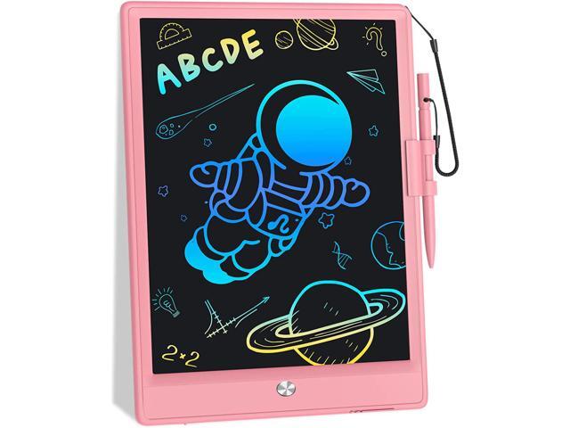10 Inch LCD Writing Tablet with Anti-Lost Stylus, Erasable Doodle Board Colorful Toddler Drawing Pad, Car Travel School Games Toys for 3 4 5 6 7 8