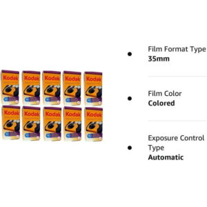 10 Kodak HD Power Flash One-Time Use 35mm Disposable Camera 27exp