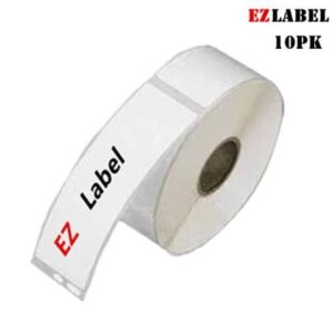 10 PK EZLabel Dymo 30252 Compatible - 1-1/8" x 3-1/2" Address Labels, 350 Labels/roll