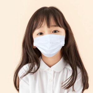 100PCS Kids mask Disposable Face Mask 3 Layers Anti Dust Infection Bacteria Protective Mask Breathable With Ear Loops for 3 to 12 years old Children