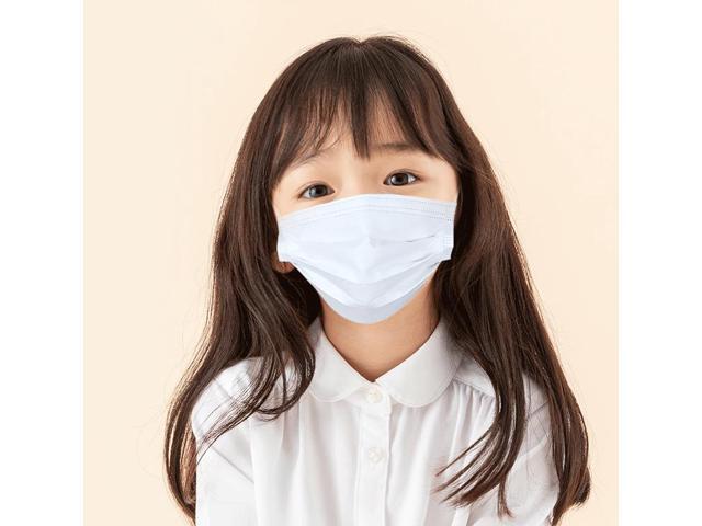 100PCS Kids mask Disposable Face Mask 3 Layers Anti Dust Infection Bacteria Protective Mask Breathable With Ear Loops for 3 to 12 years old Children