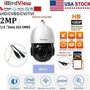 1080P 2.0MP PTZ 30X 4.5'' ZOOM 4in1 Speed Dome IR Night Camera iB-AHD54F-30X_NTSC