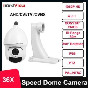 1080P 36X Zoom 307 IR 80m PTZ Speed Dome Camera Support AHD/CVI/TVI/CVBS