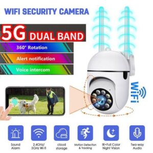 1080P WiFi IP Camara de Seguridad Inalambrica HD Vigilancia Exterior Para Casas