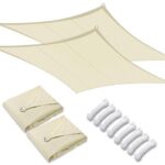 10x13 Ft 97% UV Block Rectangle Sun Shade Sail Top Canopy Outdoor Patio 2 Pack