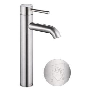12" Modern Bathroom Lavatory Vessel Sink Faucet Single Handle Brushed Nickel