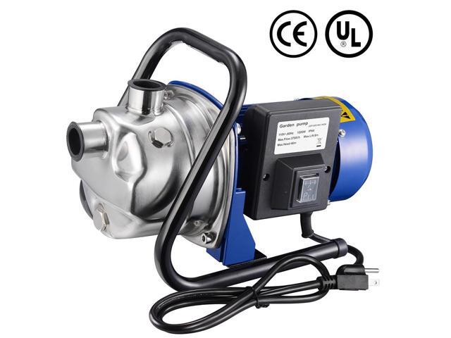 1200W Electric Water Booster Pump Stainless Steel Garden Sprinkler Pump Pool