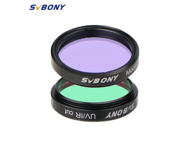 1.25'' UV-IR+MOON 2 pcs Elimination of light pollution filters for Astronomy Telescope Eyepiece Observations of Deep Sky