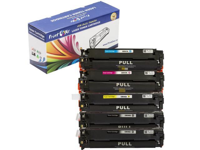 125A Compatible Set + Black ; 2 Black CB540A , Cyan CB541A , Yellow CB542A , Magenta CB543A for HP Color laserJet and CM1300MFP CM1312MFP LBP5050