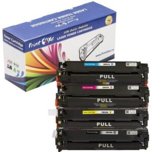125A Compatible Set of 4 ; Black CB540A Cyan CB541A Yellow CB542A Magenta CB543A for HP Color laserJet and CM1300MFP CM1312MFP LBP5050 LBP8050