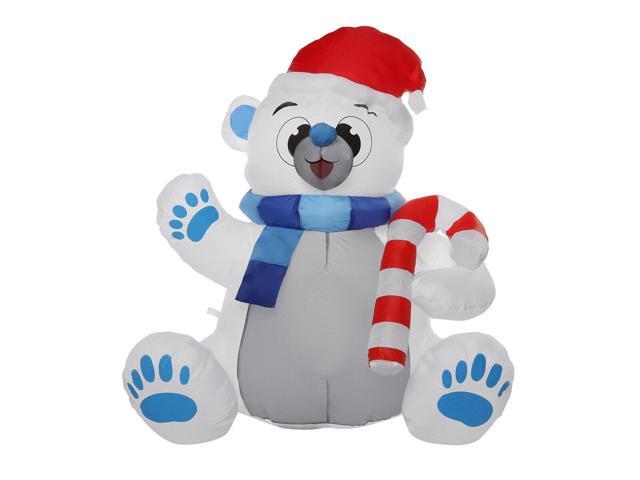 1.2M LED Christmas Waterproof Polyester Built-In Blower UV-resistant InflatableToy for Christmas Decoration Party Gift