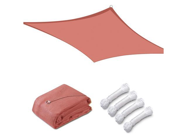 12x12 Ft 97% UV Block Square Sun Shade Sail Canopy Outdoor Backyard Garden Pool