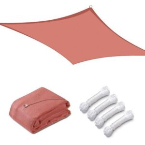 12x12 Ft 97% UV Block Square Sun Shade Sail Canopy Outdoor Backyard Garden Pool