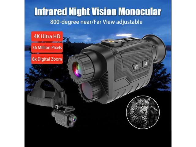 1.4" 36MP 4K HD Head Mounted Infrared Monocular Night Vision for Outdoor NV8260