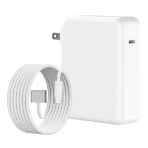 140W USB-C Power Adapter Mac Book Charger for Mac Book Pro 14 16 inch 2021 2023 M1 M2, Mac Book Air 13 15 inch M2 M3 2022 2023 2024, 6.6 FT Braided Magnetic USB-c to Mag 3 Cable...