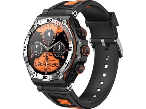 1.43 AMOLED Touch Screen Military Smart Watch for Answer Make Calls,700 mAh Tactical Fitness Tracker Sport Smartwatch with 100+ Workout Modes Heart 1.43 AMOLED Touch Screen Military Smart Watch for Answer Make Calls,700 mAh Tactical Fitness Tracker Sport Smartwatch with 100+ Workout Modes Heart