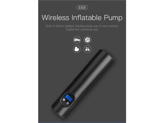 150 PSI Tire inflator portable air compressor with LCD Display Emergency LED Light Rechargeable Li-ion Batteryd Electric Cordless Air Pump for Cars,