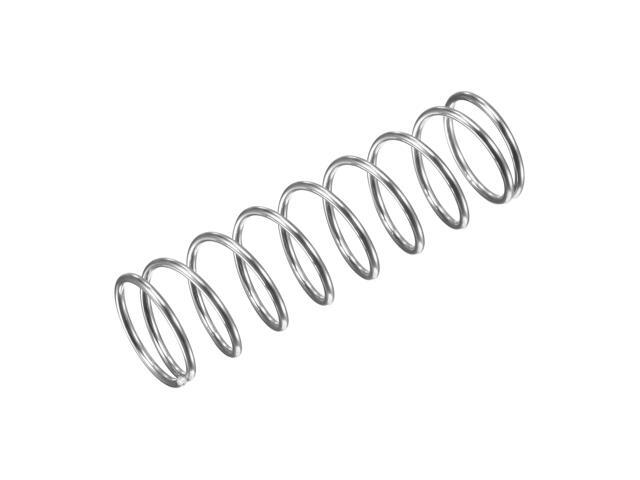 15mmx1.2mmx50mm 304 Stainless Steel Compression Spring 15.7N Load Capacity 5pcs