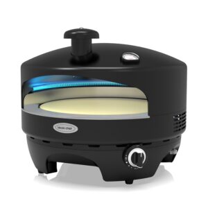 16-Inch Pizza Oven Outdoor - Propane-Powered Pizza Oven with Cordierite Stone, Built-in Thermometer,Gas Fired for Backyard & Camping