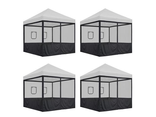 16 Pcs 10 ft Pop Up Canopy Tent Sidewall Mesh Side Wall Party Canopy