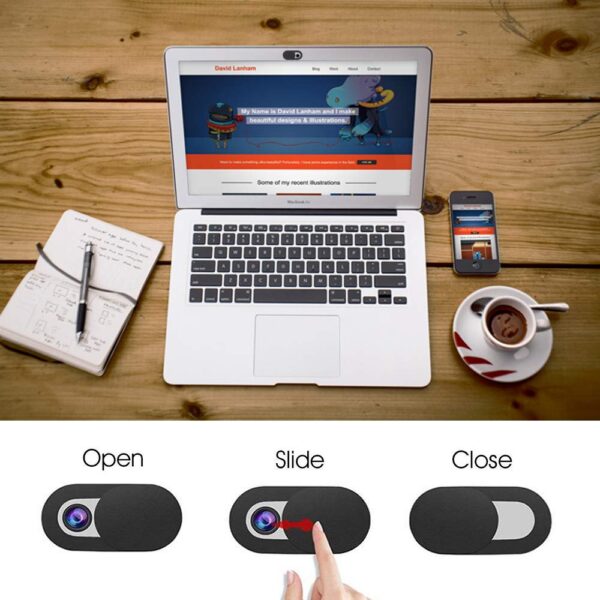 18 Pcs Webcam Cover, 0.03in Ultra Thin Web Laptop Camera Cover Slider for Laptop, Desktop, Macbooks, Computer, Smartphone, Protect Your Privacy and Security, Strong Adhesive...