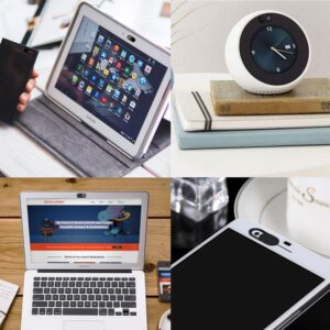 18 Pcs Webcam Cover, 0.03in Ultra Thin Web Laptop Camera Cover Slider for Laptop, Desktop, Macbooks, Computer, Smartphone, Protect Your Privacy and Security, Strong Adhesive...
