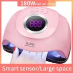 180W Gel Lamp Intelligent Induction Phototherapy Lamp Nail Extension Polish Nail Light Therapy Nail Lamp Nail Art Gel Uv Lamp