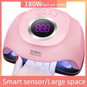 180W Gel Lamp Intelligent Induction Phototherapy Lamp Nail Extension Polish Nail Light Therapy Nail Lamp Nail Art Gel Uv Lamp
