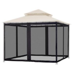 19x6ft Universal Replacement Mosquito Mesh Netting Zip Walls Fits 10x10ft Canopy