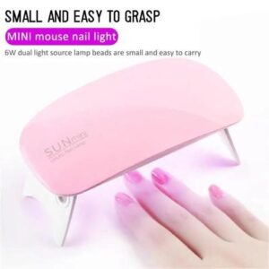 1PC Nail Lamp Small Cute LED Light Easy Operate Mini Portable USB Nail Quick Drying Nail Gel Polish Curing Lamp Nail Art Tool