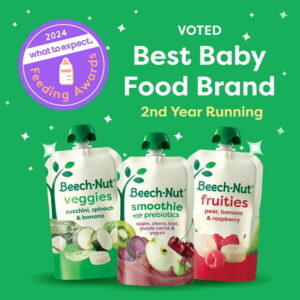 (2 pack) Beech-Nut Veggies Stage 2 Baby Food Variety Pack, 3.5 oz Pouch (9 Pack)