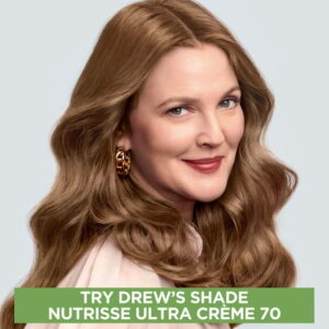 (2 pack) Garnier Nutrisse Nourishing Hair Color Creme, 070 Dark Natural Blonde Almond Creme