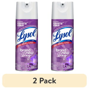 (2 pack) Lysol® Disinfectant Spray, Sanitizing and Antibacterial Spray, Lavender & Cotton Blossom, 12.5 oz