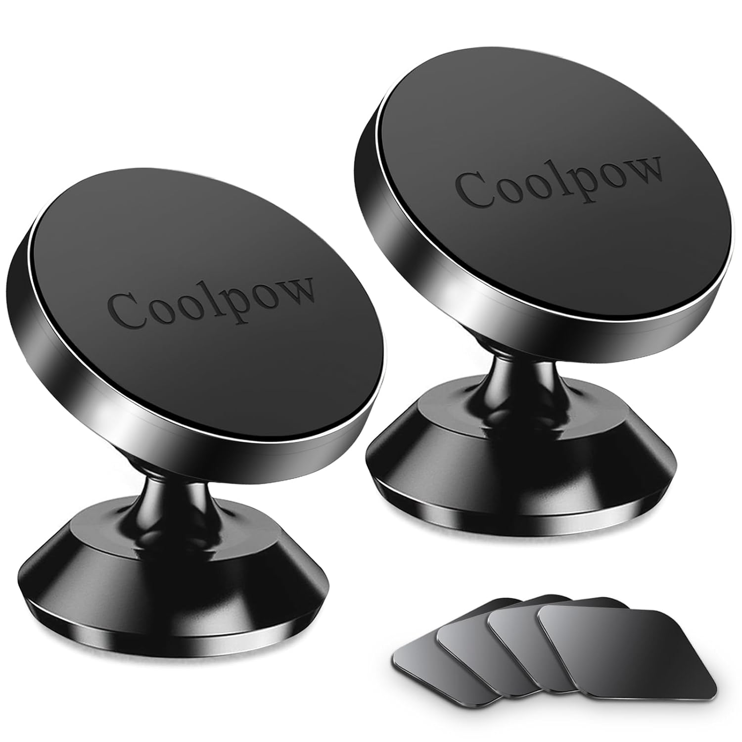 【2-PACK】Magnetic Phone Holder Car, [ Strong Magnet ] Universal Dashboard Magnetic Cell Phone Holder Car [ 360° Rotation ] Hands Free magnetic Car Phone Holder Mount Fits All...