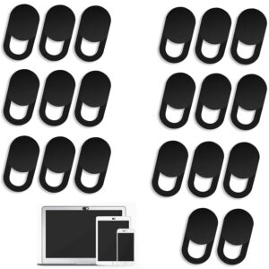 20 Pcs Webcam Cover, Ultra Thin Web Laptop Camera Cover Slider for Laptop, Desktop, Macbooks, Computer, Smartphone, Protect Your Privacy and Security, Strong Adhesive