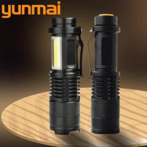 2000LM Aluminum Waterproof Zoomable LED Flashlight Torch tactical light for 14500 Rechargeable or AA Battery