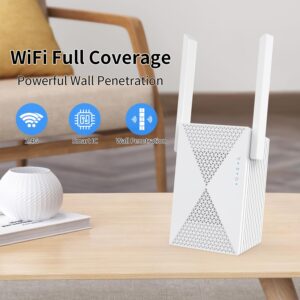 2025 Fastest WiFi Extender Signal Booster - Coverage Up to 9999 sq. ft, Easy Setup, Long Range WiFi Extender, Ethernet Port & Access Point, and Stable Internet Performance with...