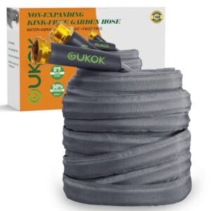 2025 Upgraded 50FT Non-Expanding Garden Hose, Ultra-Light & Flexible Water Hose - Burst-Resistant, Kink-Free, High-Pressure, All-Weather Use for Lawns, Gardens, and Outdoor...