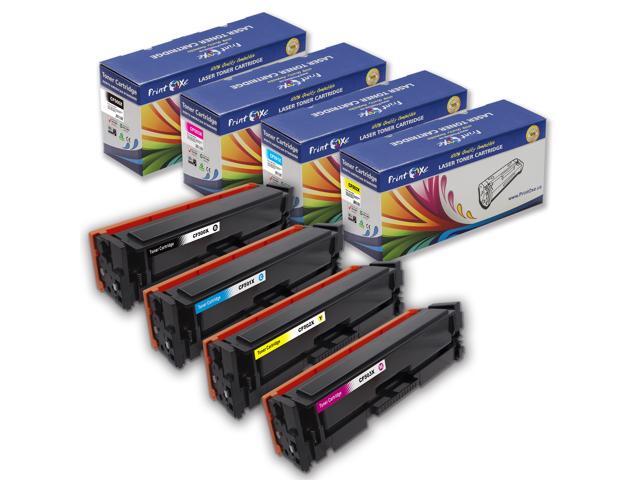 202X Compatible Set High Yield of 202A of 4 Toner CF500X CF501X CF502X CF503X for HP Color Laserjet Pro M254 M254dw M254nw & MFP M281cdw M281fdn