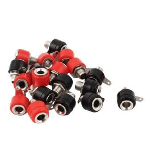 20Pcs Speaker Amplifier 6mm Thread 4mm Banana Plug Socket Binding Post Adapter