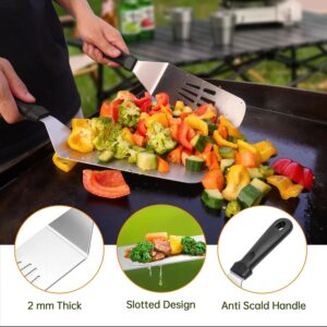 22PCS Griddle Accessories Kit, Flat Top Grill Accessories Set for Blackstone and Camp Chef, Grill Spatula Set with Enlarged Spatulas, Basting Cover, Scraper,Silicone Grill Mat...