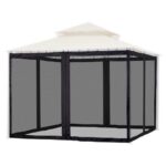 22x7ft Universal Replacement Mosquito Mesh Netting Zip Walls Fits 10x12ft Canopy