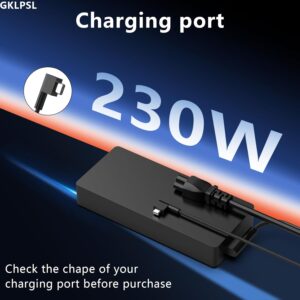 230W Blade Laptop Charger Compatible with Razer Blade 17 14 15 16 RZ09-0248 RC30-0248 RC30-0238 RTX3070 RTX3060 RTX3080 RTX4060 RTX4070 Razer Blade Pro 17 4K Gaming Laptops...